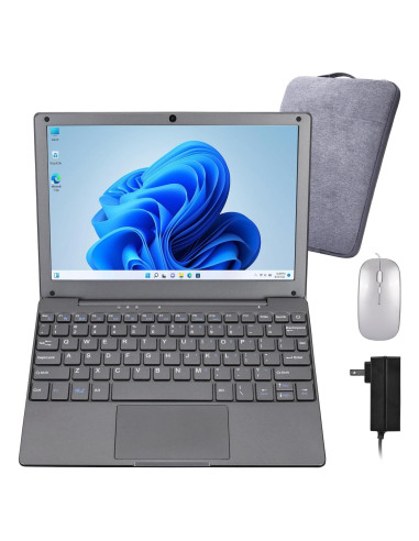 Mini Laptop HBESTORE 10.1" 8GB RAM 128GB SSD Gris Hierro