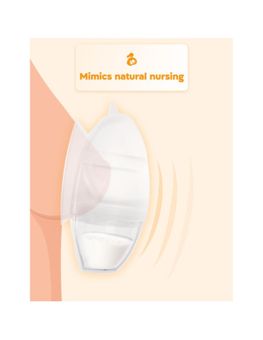 Extractor de Leche Materna Manual Biamba 2-en-1 Silicona