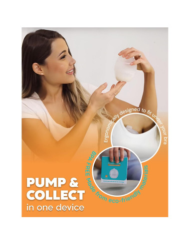 Extractor de Leche Materna Manual Biamba 2-en-1 Silicona