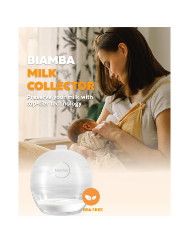 Extractor de Leche Materna Manual Biamba 2-en-1 Silicona