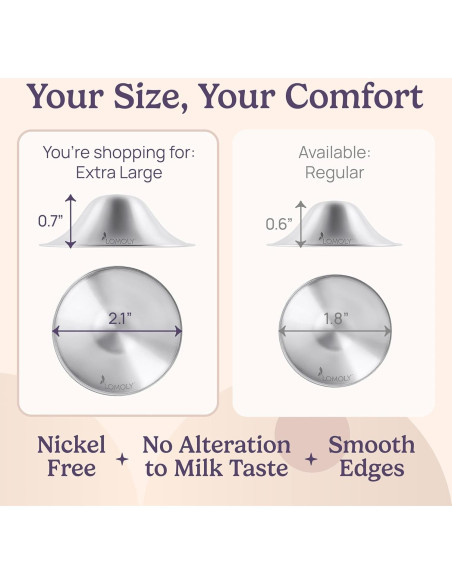 Copas de lactancia de plata 999 con extractor manos libres