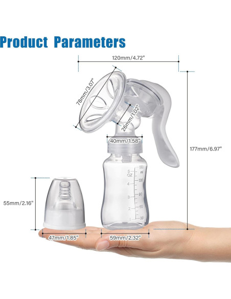 Bomba de Pecho Manual Elfzone - Silicona Ajustable 141g