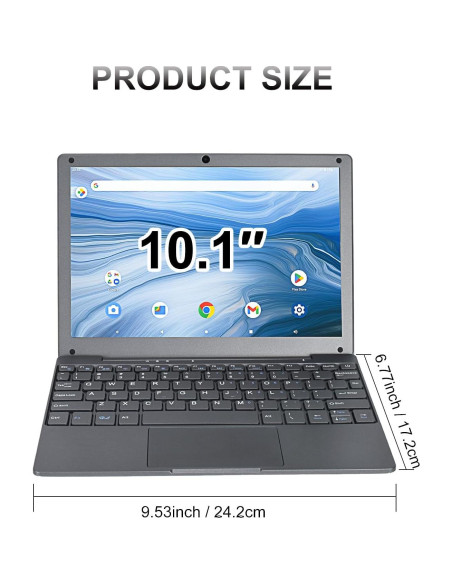 Mini Laptop HBESTORE 10.1" 8GB RAM 128GB SSD Gris Hierro