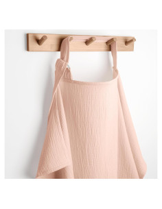 Cubierta de Lactancia Comfy Cubs 100% Muselina Rubor - Ligera y Transpirable