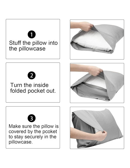 FLXXIE Fundas de Almohada Microfibra 35.56x50.8 cm Paquete 2