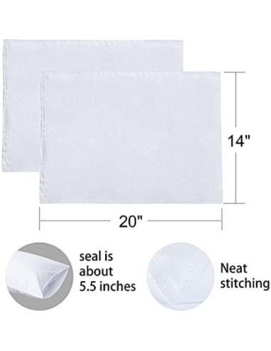 FLXXIE Fundas de Almohada Microfibra 35.56x50.8 cm Paquete 2