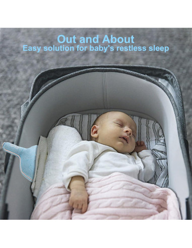 Acondicionador de Sueño para Bebés - Vibrante, 3 Intensidades, Carga Tipo-C