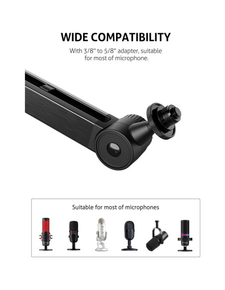 Brazo de Micrófono Blue Yeti Mejorado 1.72 kg Ajustable