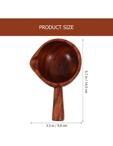 Cucharón de Madera para Baño - 14.5 x 8.9 cm - Estilo Aleatorio