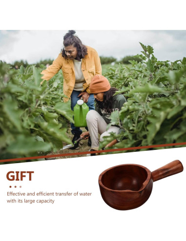 Cucharón de Madera para Baño - 14.5 x 8.9 cm - Estilo Aleatorio