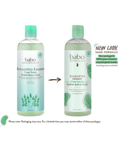 Babo Botanicals Baño de Burbuja y Champú Eucalipto 2-en-1 425g 2