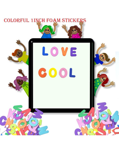 Calcomanías de Letras de Espuma IFKEGON 1040PCS 2.54CM A-Z