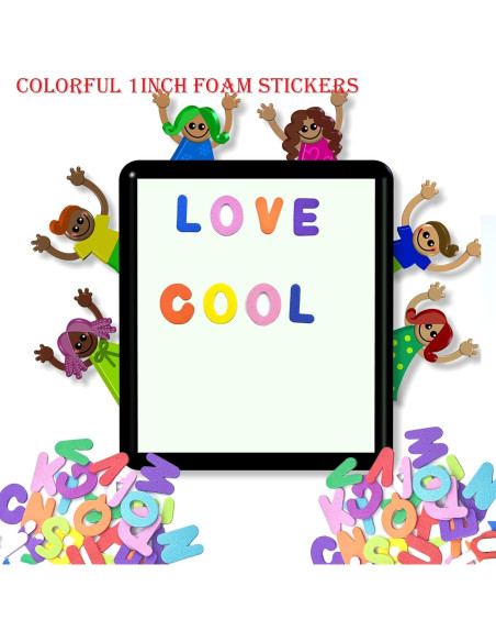 Calcomanías de Letras de Espuma IFKEGON 1040PCS 2.54CM A-Z