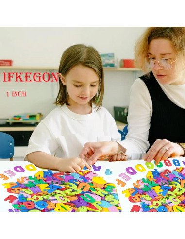 Calcomanías de Letras de Espuma IFKEGON 1040PCS 2.54CM A-Z