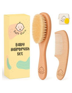 Juego de Cepillo y Peine para Bebés Soft Guru - Cuidado Suave