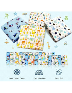 Manta de Recepción Omilion 4 Paquete 76.2x76.2 cm Algodón 2