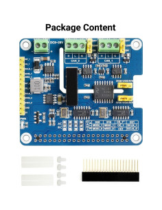 HAT 2-CH CAN FD Waveshare para Raspberry Pi, Aislado 2