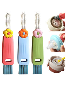 Juego de Cepillos de Limpieza FANTEXY para Tapas de Tazas 3 en 1