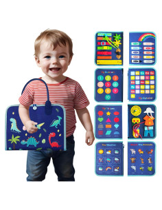 Libro Ocupado Montessori Focushine - Actividades Sensoriales 1-3 Años