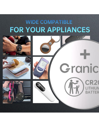 Batería de Litio CR2032 Granicell 3V para Dispositivos Inteligentes