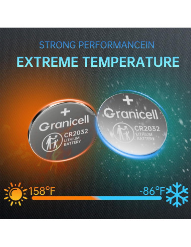 Batería de Litio CR2032 Granicell 3V para Dispositivos Inteligentes