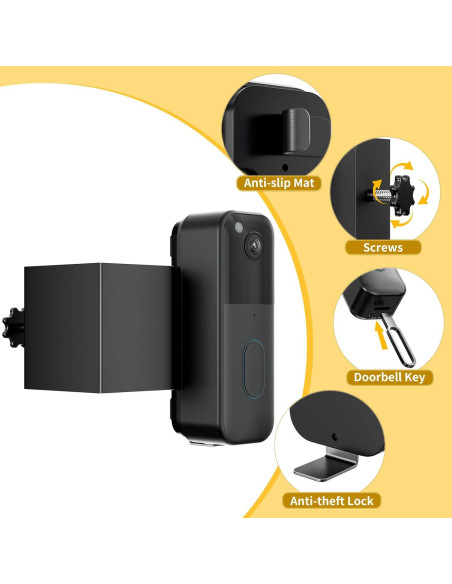 Soporte de timbre Blink 2 generación antirrobo sin perforaciones