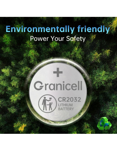 Batería de Litio CR2032 Granicell 3V para Dispositivos Inteligentes