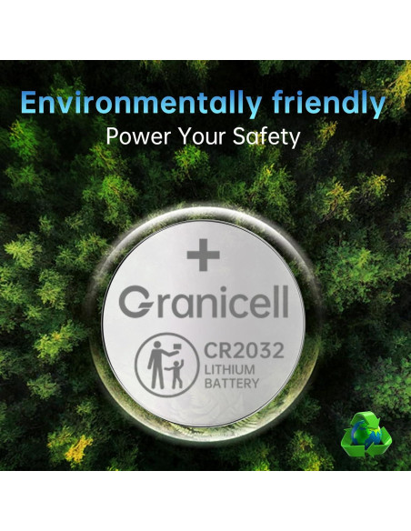 Batería de Litio CR2032 Granicell 3V para Dispositivos Inteligentes