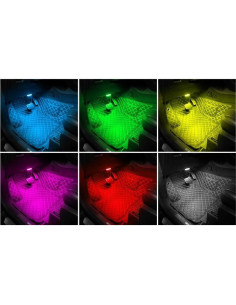 Luces LED recargables Harth para interior de automóvil - 4 piezas 2