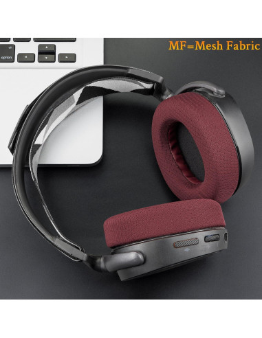 Almohadillas de Repuesto SOULWIT para SteelSeries Arctis 1-9 Pro - Burdeos