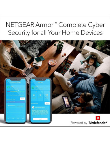 Router WiFi en malla NETGEAR Orbi RBR50 - Cobertura 232 m