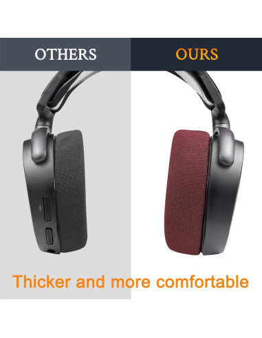 Almohadillas de Repuesto SOULWIT para SteelSeries Arctis 1-9 Pro - Burdeos