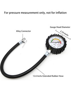 Medidor de Presión de Neumáticos QiLee con Manguera 38 cm 2