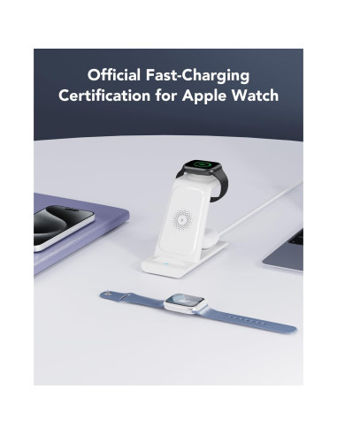 Estación de Carga Inalámbrica 3 en 1 HATALKIN para Apple