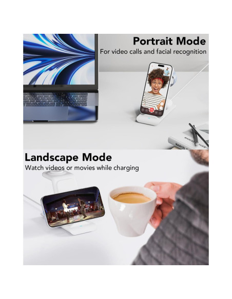 Estación de Carga Inalámbrica 3 en 1 HATALKIN para Apple