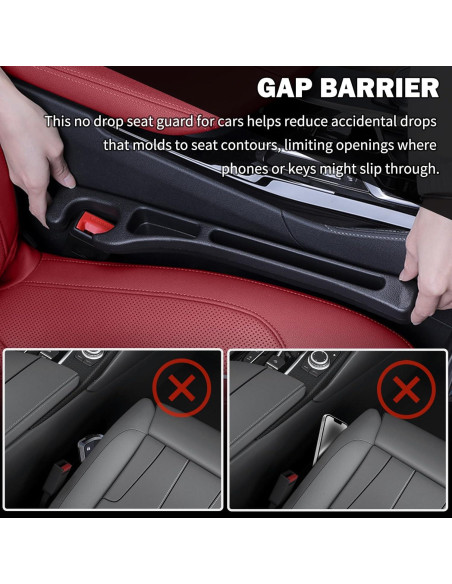 Relleno de Espacio para Asiento de Coche Carleef con Posavasos