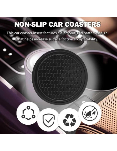 Relleno de Espacio para Asiento de Coche Carleef con Posavasos