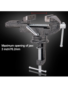 Morsa Universal de Mesa 76.2mm OEN, Base Giratoria 360 2