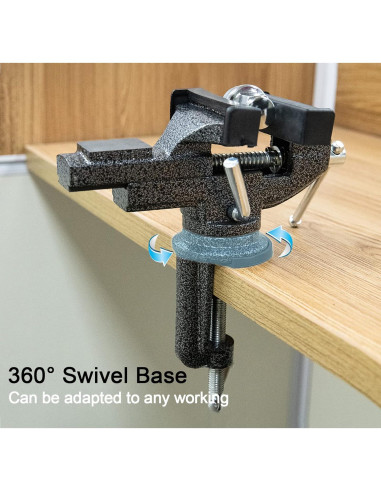 Morsa Universal de Mesa 76.2mm OEN, Base Giratoria 360