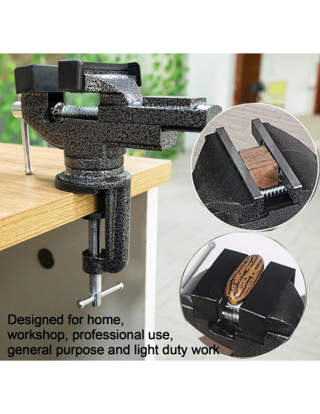 Morsa Universal de Mesa 76.2mm OEN, Base Giratoria 360