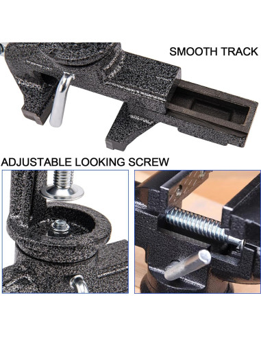 Morsa Universal de Mesa 76.2mm OEN, Base Giratoria 360