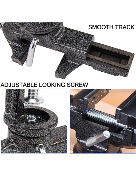 Morsa Universal de Mesa 76.2mm OEN, Base Giratoria 360