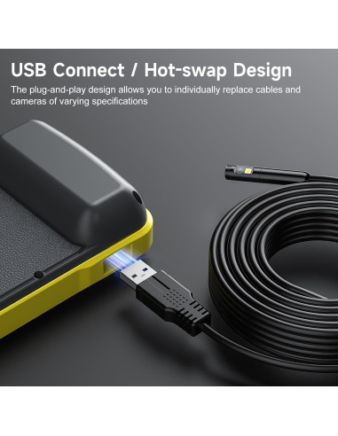 Borescopio Doble Lente Zealtron 5" Pantalla IPS 1080P 5m