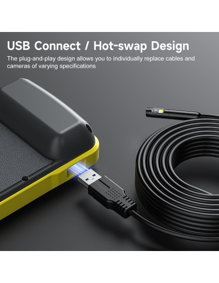 Borescopio Doble Lente Zealtron 5" Pantalla IPS 1080P 5m