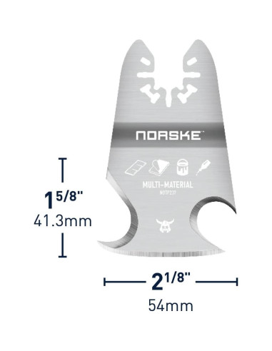 Herramienta Multiusos Oscilante Norske NOTP237 3-en-1 Cuchilla