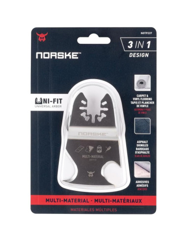 Herramienta Multiusos Oscilante Norske NOTP237 3-en-1 Cuchilla