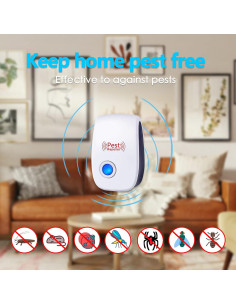 Repelente Ultrasónico de Plagas Allenjoy - 6 Unidades para Hogar 2