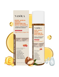 Aceite Bio de Ácido Kójico y Argán Nasola 167g - Hidratante Facial y Corporal