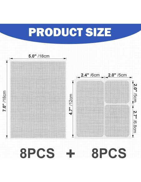 Kit de Reparación de Pantallas Artoshin 16 Piezas Fibra de Vidrio