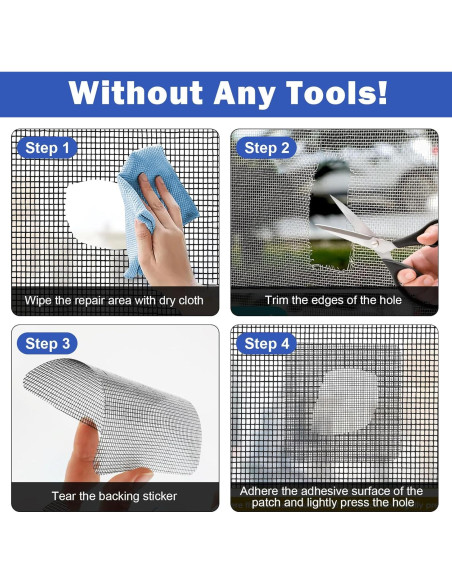 Kit de Reparación de Pantallas Artoshin 16 Piezas Fibra de Vidrio